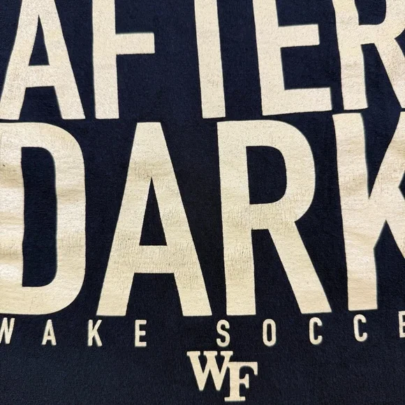 Wake Forest Soccer SPRY AFTER DARK Demon Deacons Men’s Adult Flaws t-shirt sz. L - Picture 10 of 10
